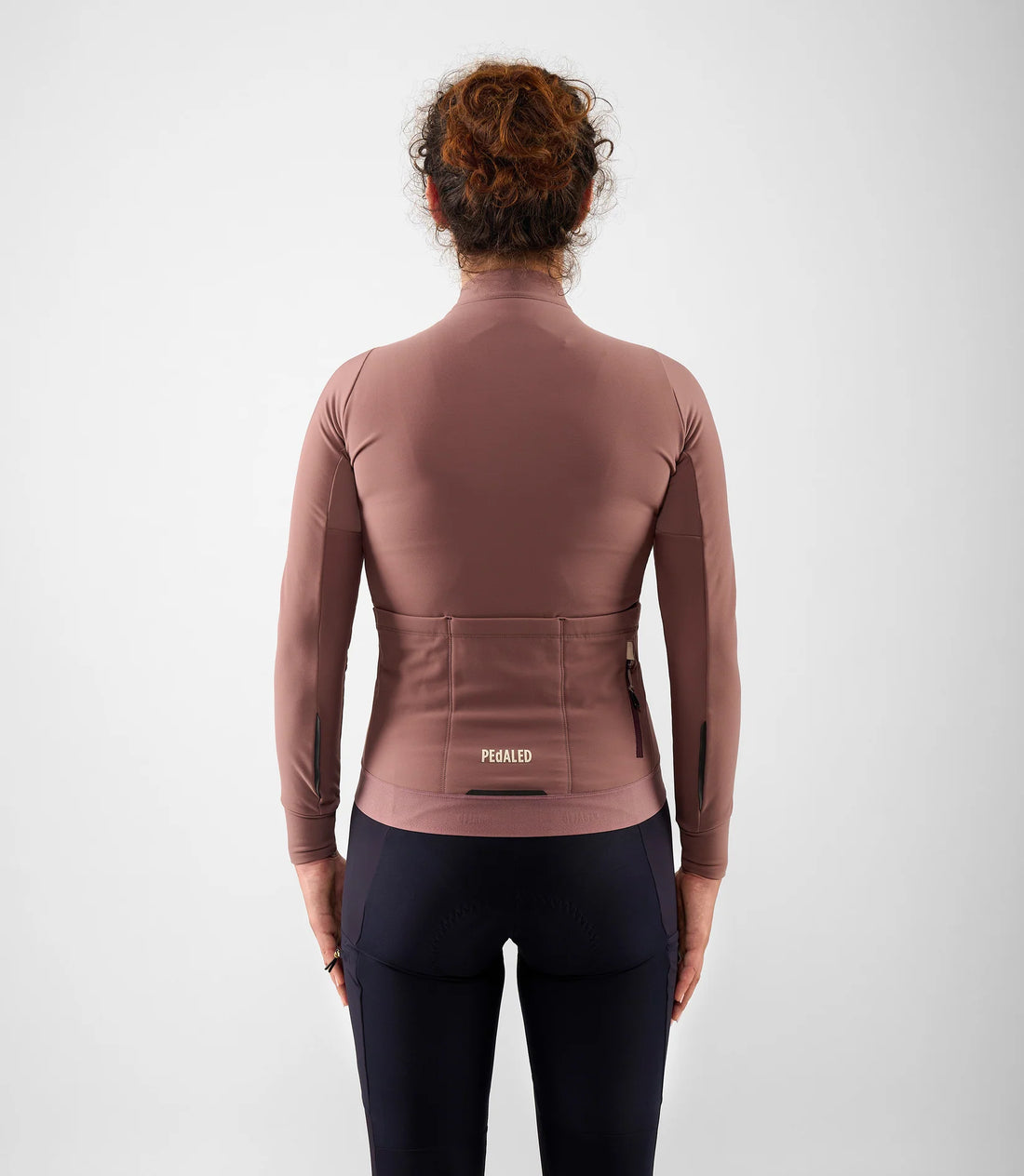 Pedaled Odyssey Women's Long Sleeve Jersey Radtrikot langarm Dark Rose