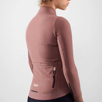 Pedaled Odyssey Women's Long Sleeve Jersey Radtrikot langarm Dark Rose