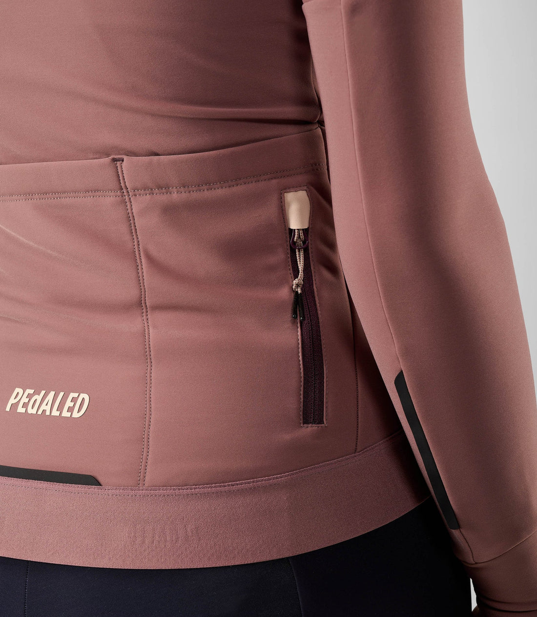 Pedaled Odyssey Women's Long Sleeve Jersey Radtrikot langarm Dark Rose