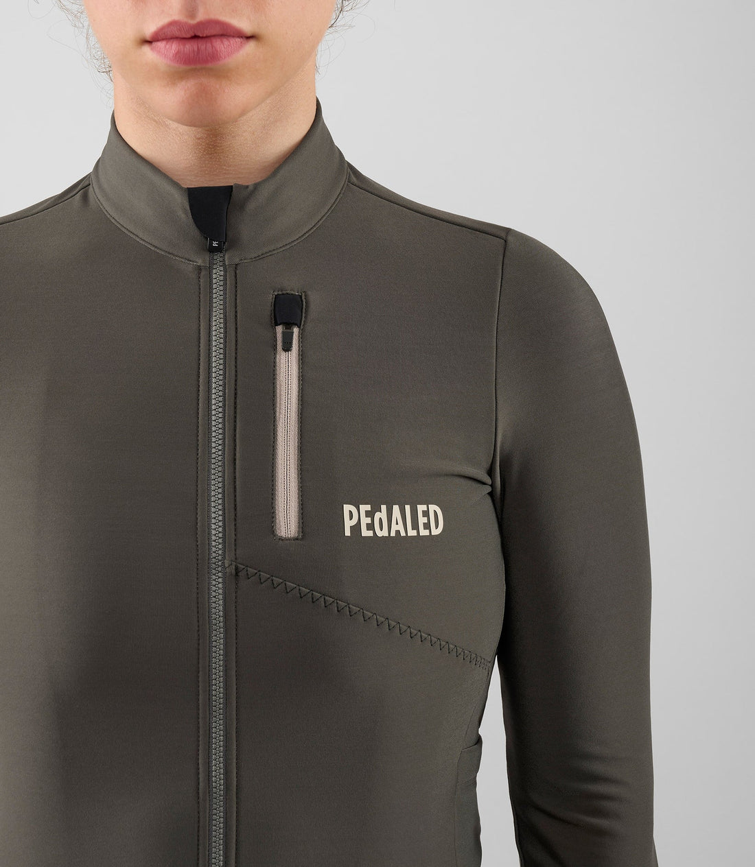 Pedaled Odyssey Women's Long Sleeve Jersey Radtrikot langarm Grey Ink