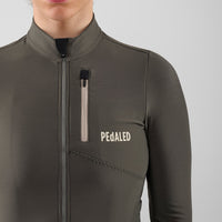 Pedaled Odyssey Women's Long Sleeve Jersey Radtrikot langarm Grey Ink