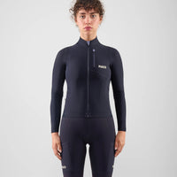 Pedaled Odyssey Women's Long Sleeve Jersey Radtrikot langarm Dark Navy