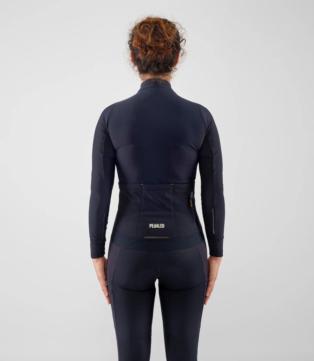 Pedaled Odyssey Women's Long Sleeve Jersey Radtrikot langarm Dark Navy