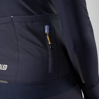 Pedaled Odyssey Women's Long Sleeve Jersey Radtrikot langarm Dark Navy