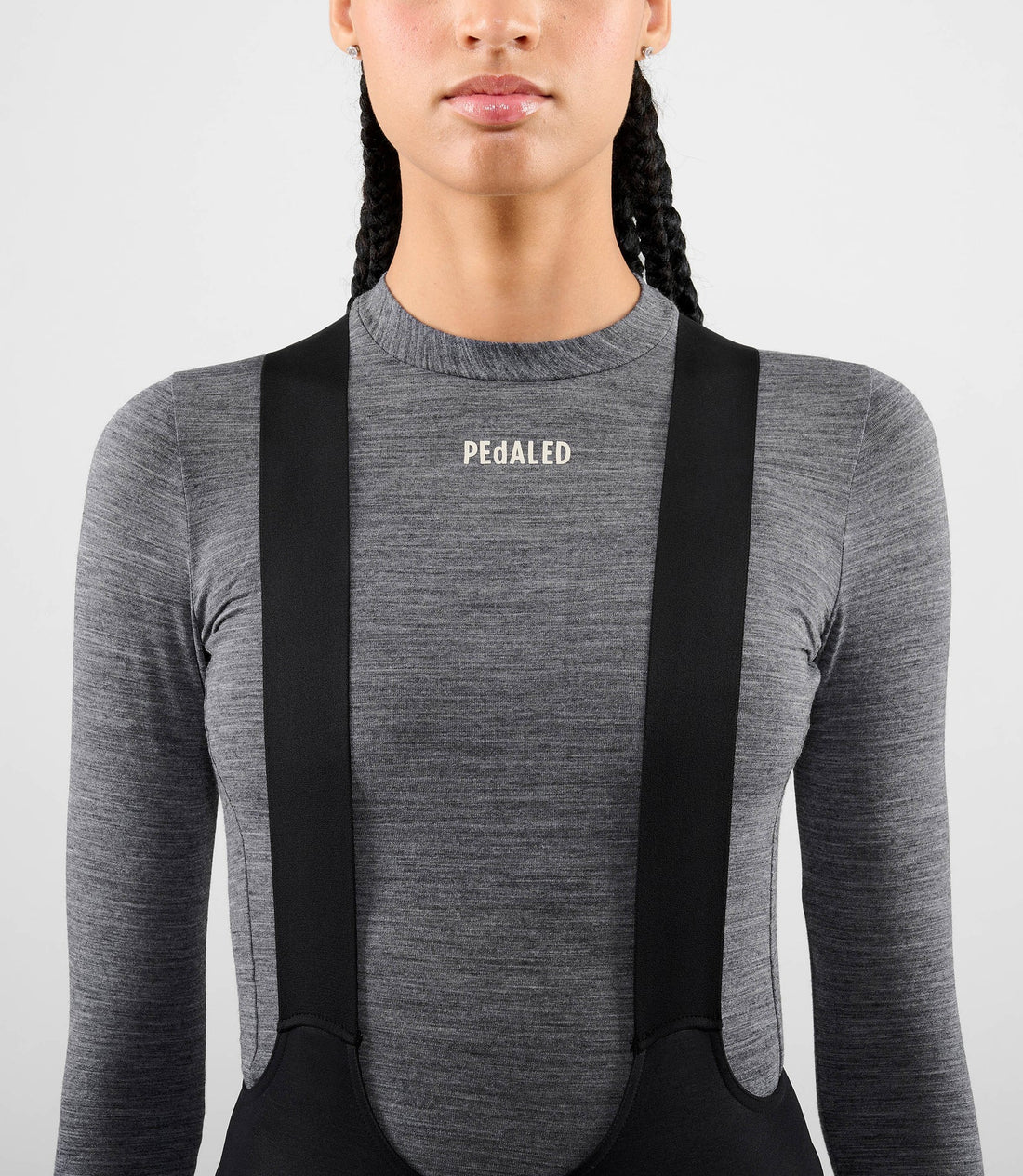 Pedaled Element Merino Wome's Base Layer Radunterhemd langarm Grey