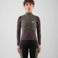 Pedaled Odyssey Windblock Women's Merino Long Sleeve Jersey Radtrikot langarm Raisin Purple