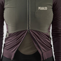 Pedaled Odyssey Windblock Women's Merino Long Sleeve Jersey Radtrikot langarm Raisin Purple