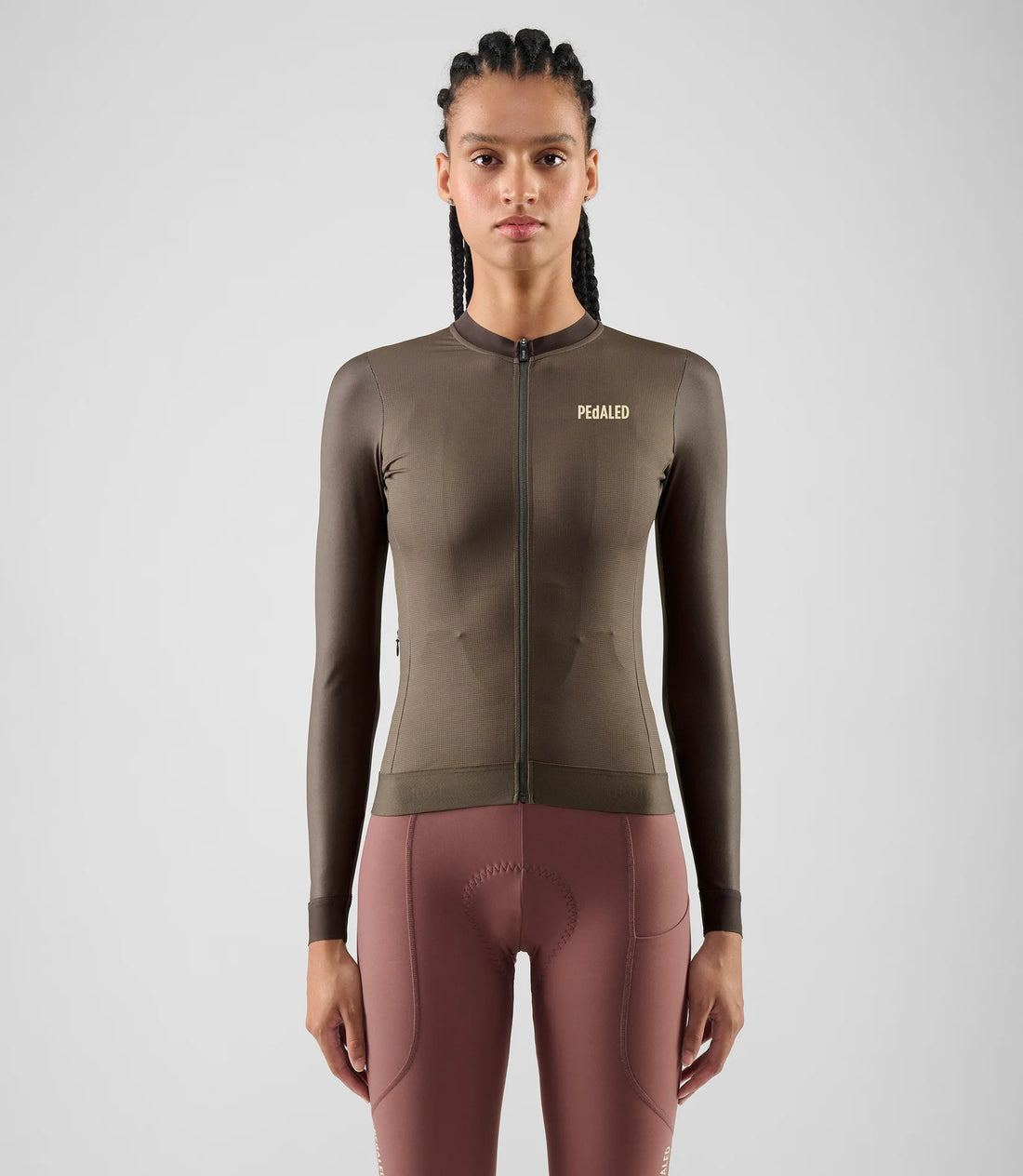 Pedaled Element Women's Long Sleeve Jersey Radtrikot langarm Grey