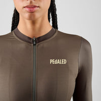 Pedaled Element Women's Long Sleeve Jersey Radtrikot langarm Grey