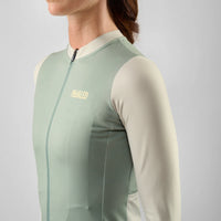 Pedaled Element Women's Long Sleeve Jersey Radtrikot langarm Light Blue