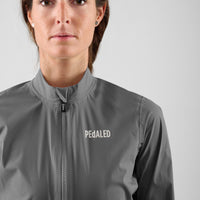 Pedaled Element Waterproof Women's Jacket Regen Fahrradjacke Grey