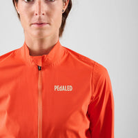 Pedaled Element Waterproof Women's Jacket Regen Fahrradjacke Orange