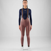 Pedaled Element Women's Tight Thermo Trägerhose Raisin Purple