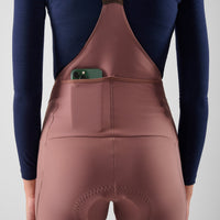 Pedaled Element Women's Tight Thermo Trägerhose Raisin Purple