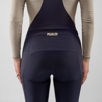 Pedaled Odyssey Women's Tight Thermo Trägerhose Dark Navy