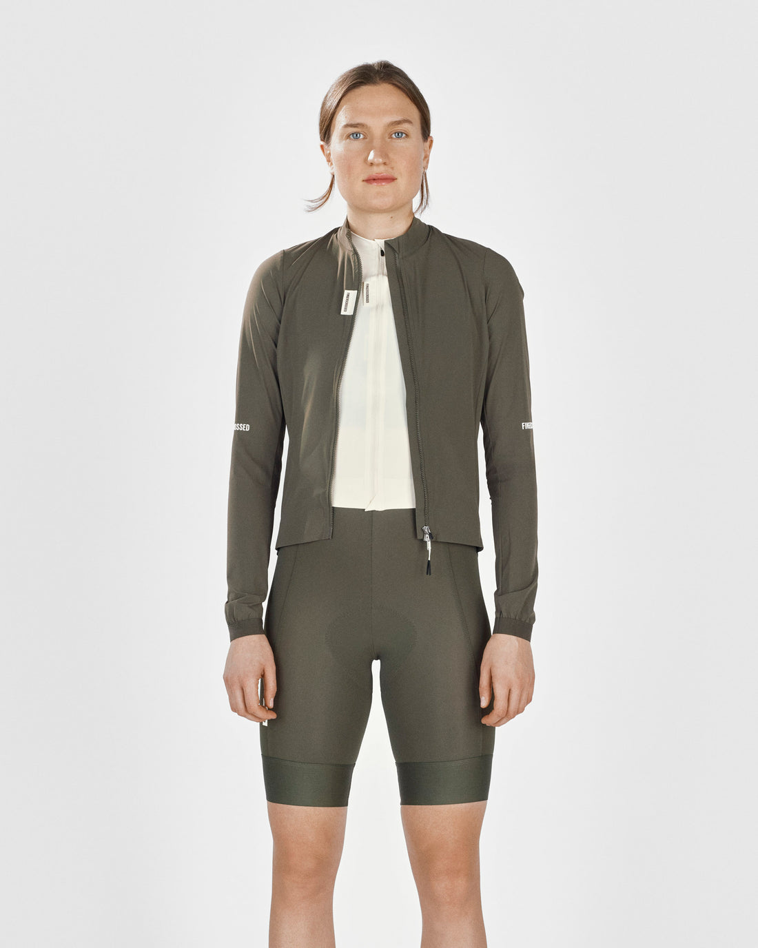 Fingercrossed Road Wind Jacket Women Wind Fahrradjacke Olive