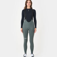 Universal Colours Mono Women's Bib Tight Winter-Radhose Industrial Teal