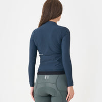 Universal Colours Womens Mono Long Sleeve Jersey Radtrikot langarm Eclipse Navy
