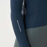 Universal Colours Womens Mono Long Sleeve Jersey Radtrikot langarm Eclipse Navy