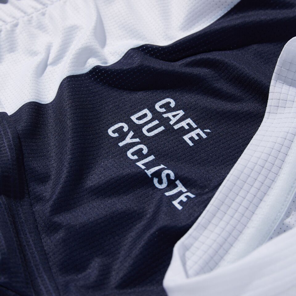 Café du Cycliste Angeline Men's Ultralight Cycling Jersey Radtrikot Navy White