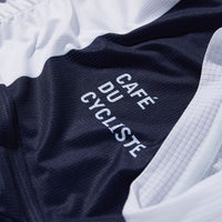 Café du Cycliste Angeline Men's Ultralight Cycling Jersey Radtrikot Navy White