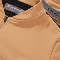 Café du Cycliste Audrey Women's Long Sleeve Brushed Cycling Jersey Radtrikot Beige