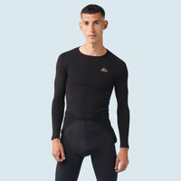 Café du Cycliste Coline Men's Three Season Base Layer Radunterhemd langarm Black