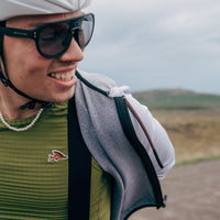 Café du Cycliste Coline Men's Three Season Base Layer Radunterhemd langarm Leaf Green