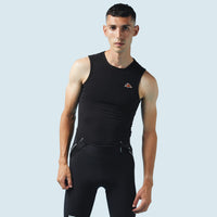 Café du Cycliste Coline Men's Three Season Base Layer Radunterhemd ärmellos Black