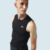 Café du Cycliste Coline Men's Three Season Base Layer Radunterhemd ärmellos Black