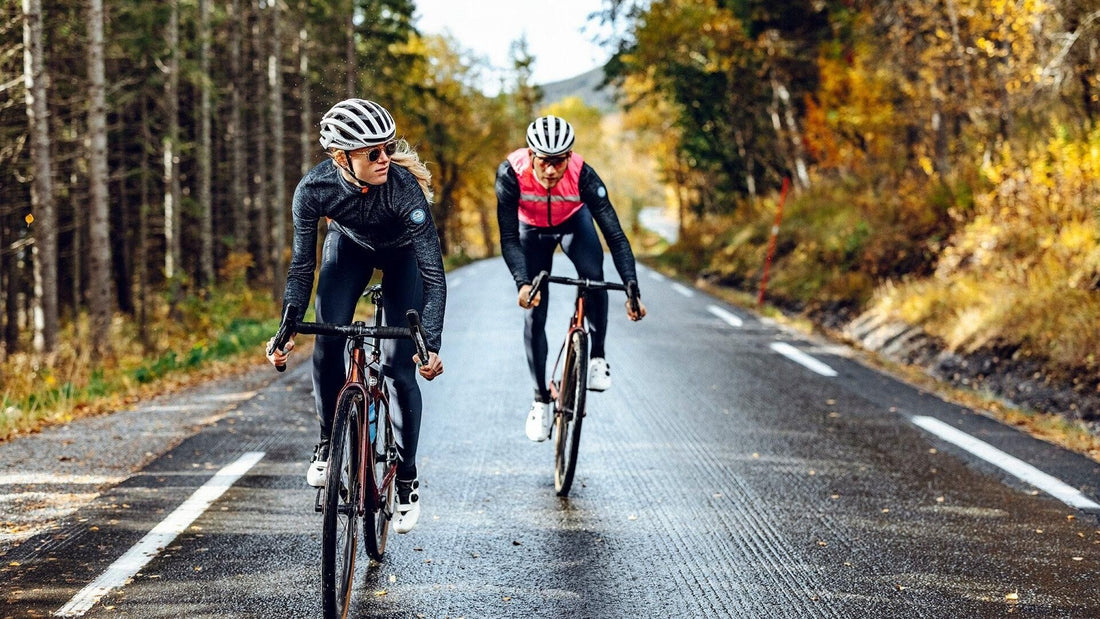 Café du Cycliste Marguerite Women's Long Sleeve Merino Cycling Jersey Radtrikot Navy