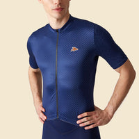 Café du Cycliste Fleurette V2 Men's Lightweight Cycling Jersey Radtrikot Navy