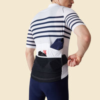 Café du Cycliste Mona Men's Superlight Audax Cycling Jersey Radtrikot White