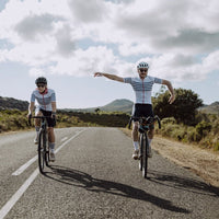 Café du Cycliste Mona Men's Superlight Audax Cycling Jersey Radtrikot White