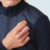 Café du Cycliste Leonie Women's Insulated Cycling Jacked Winter Fahrradjacke Navy