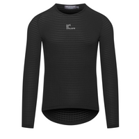 Café du Cycliste Coline Men's Three Season Base Layer Radunterhemd langarm Black