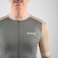 Pedaled Element Men's Jersey Radtrikot Beige