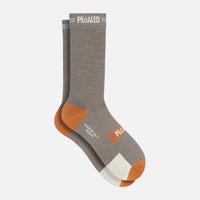 Pedaled Odyssey Merino Reflective Socks Merino Radsocken Grey