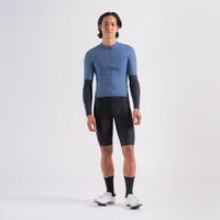 Universal Colours Mono Men’s Thermal Short Sleeve Jersey Radtrikot French Blue