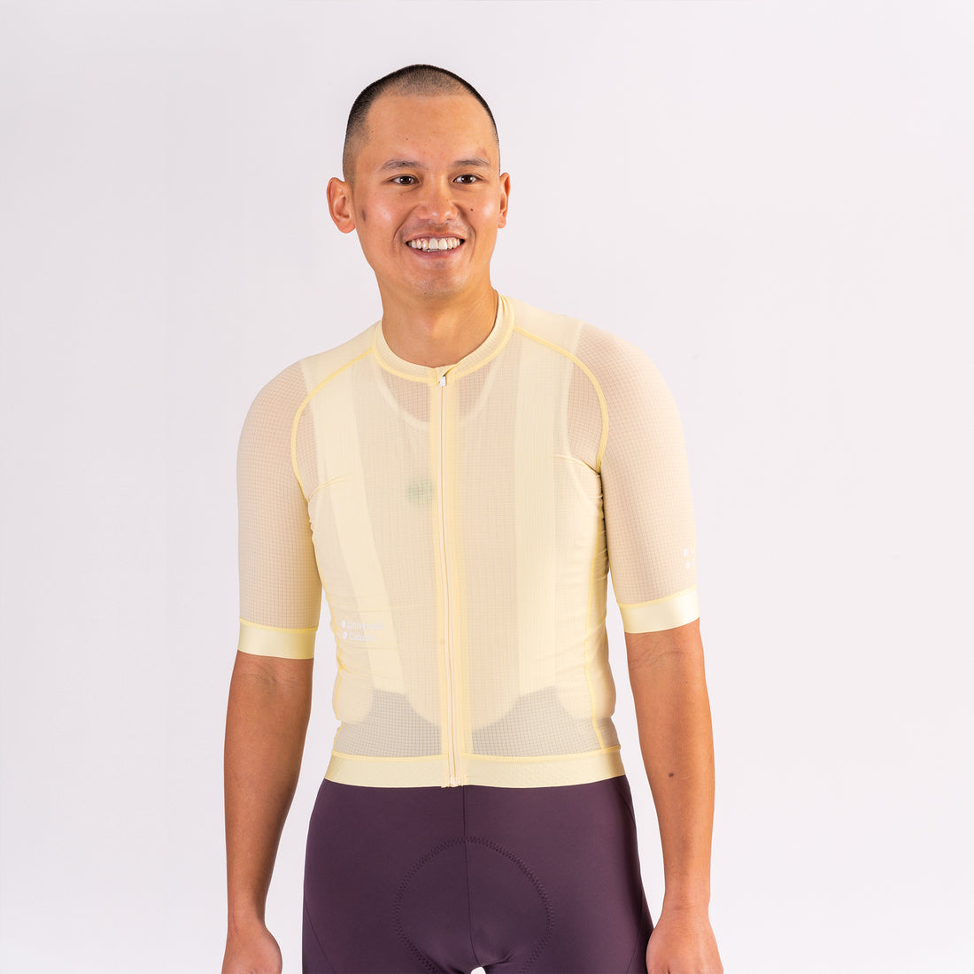 Universal Colours Chroma Men's Short Sleeve Jersey Radtrikot Lemon Yellow