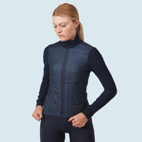 Café du Cycliste Leonie Women's Insulated Cycling Jacked Winter Fahrradjacke Navy