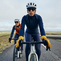 Café du Cycliste Leonie Women's Insulated Cycling Jacked Winter Fahrradjacke Navy