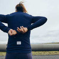 Café du Cycliste Leonie Women's Insulated Cycling Jacked Winter Fahrradjacke Navy