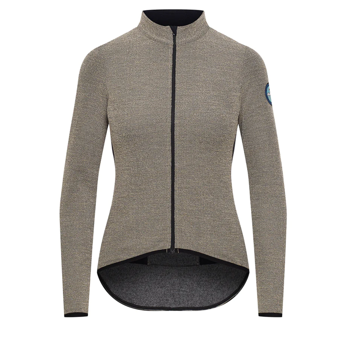 Café du Cycliste Marguerite Women's Long Sleeve Merino Cycling Jersey Radtrikot Cream