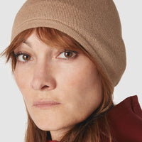 Café du Cycliste Marianne Unisex Merino Beanie Heather Beige