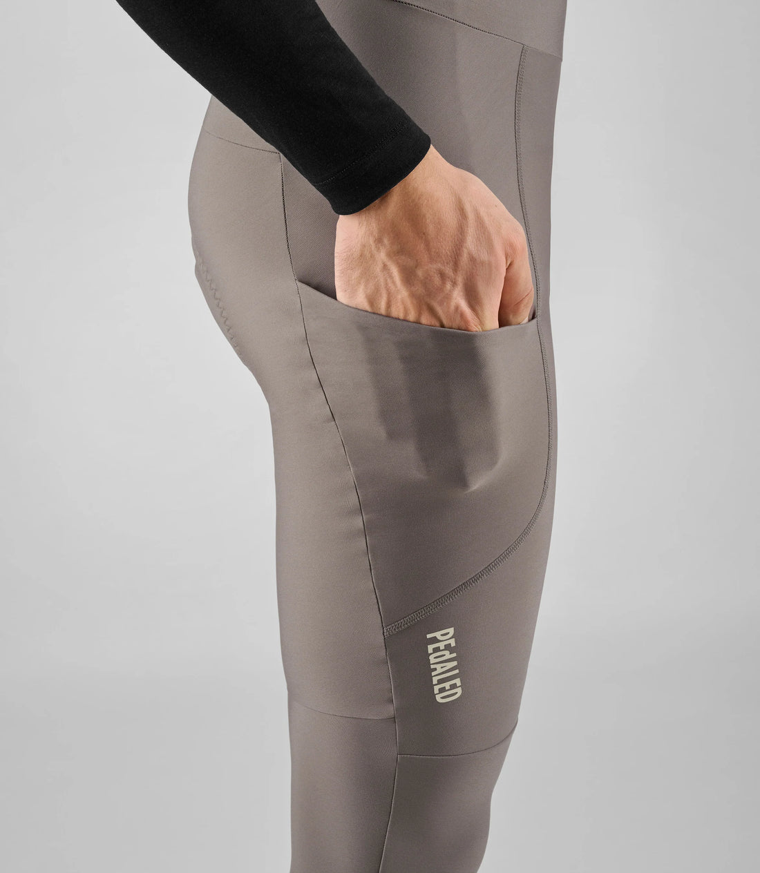 Pedaled Element Tight Thermo Trägerhose Light Grey