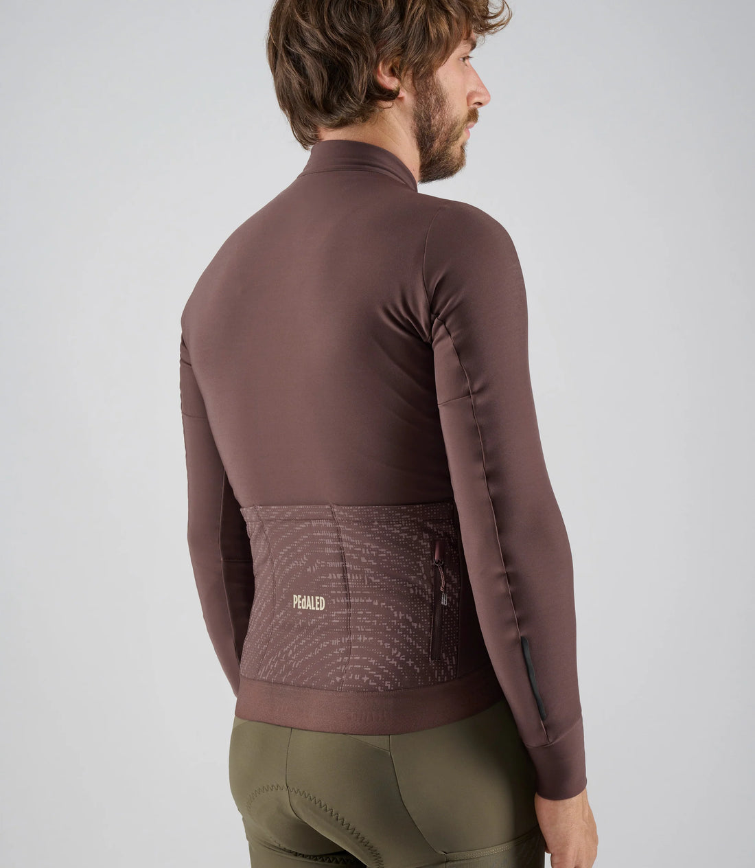 Pedaled Odyssey Long Sleeve Jersey Radtrikot langarm Brown