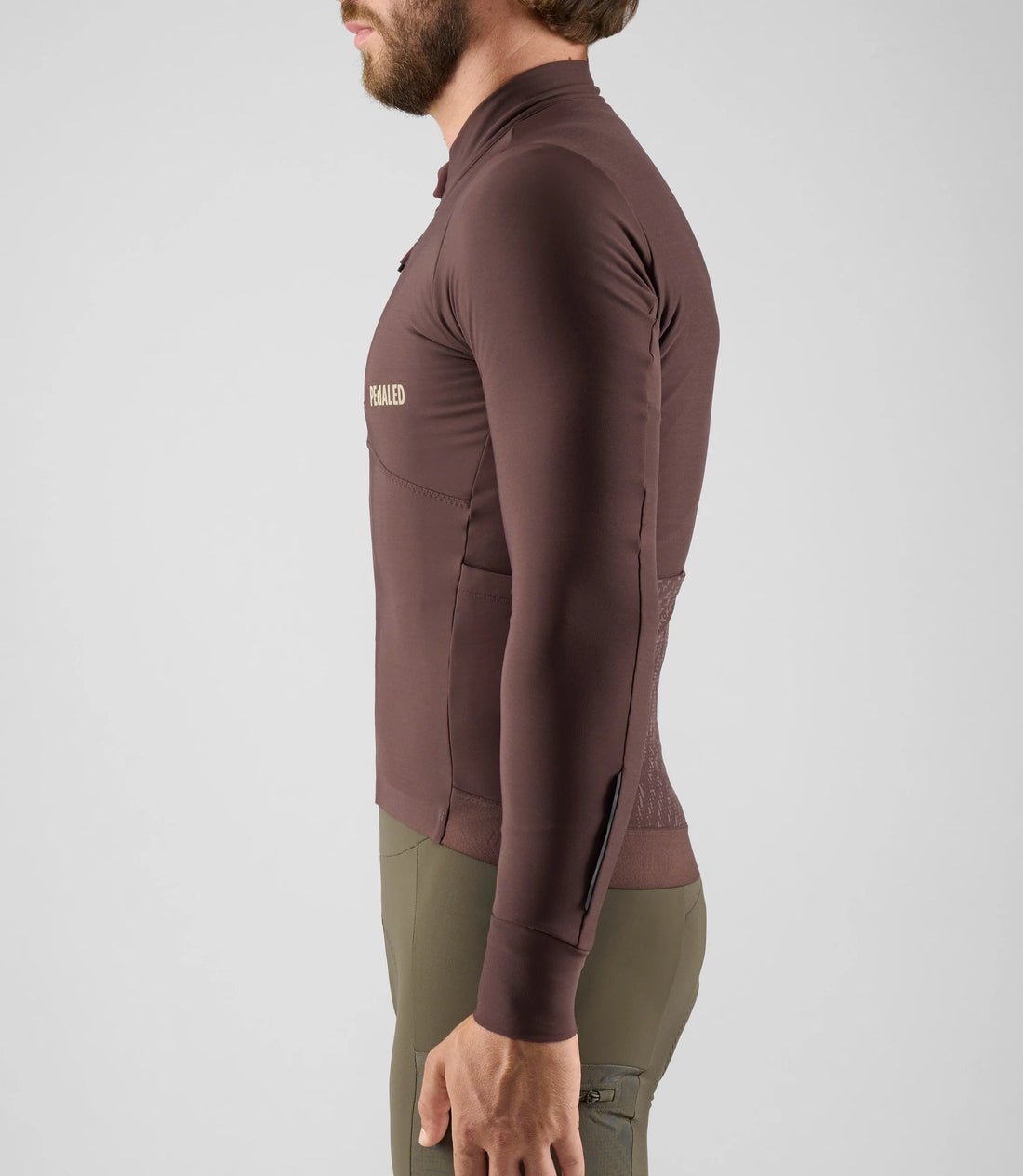 Pedaled Odyssey Long Sleeve Jersey Radtrikot langarm Brown