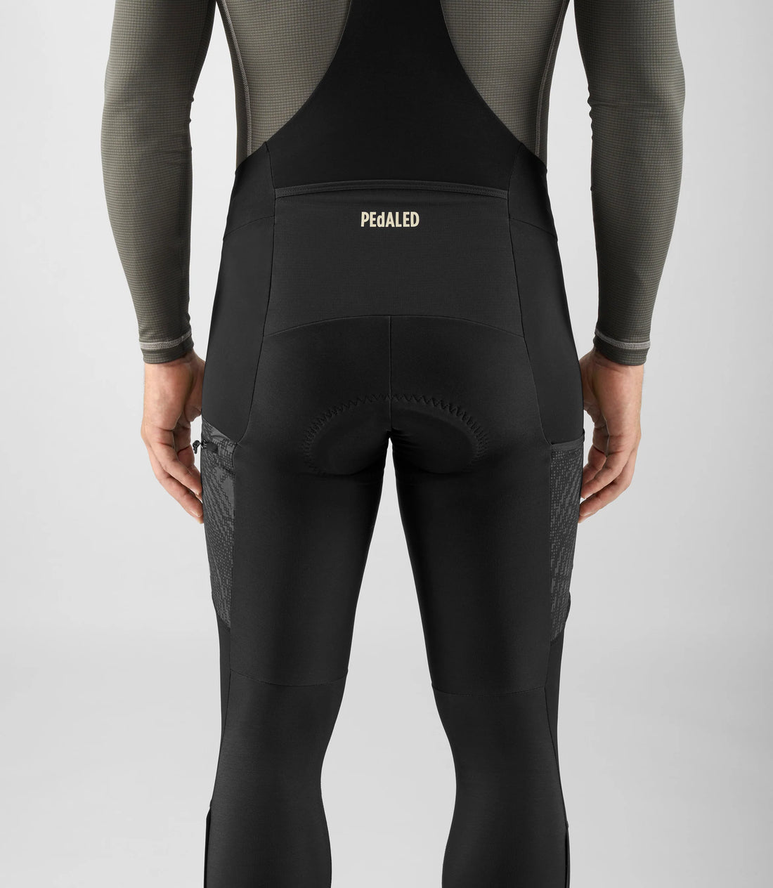 Pedaled Odyssey Tight Thermo Trägerhose Black Green