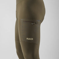 Pedaled Odyssey Tight Thermo Trägerhose Military Green